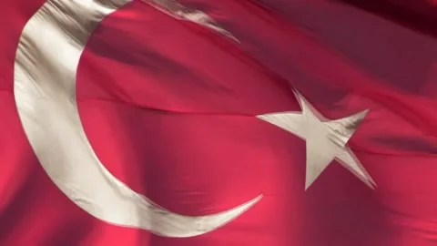 Turkish flag Stock Footage 237002668