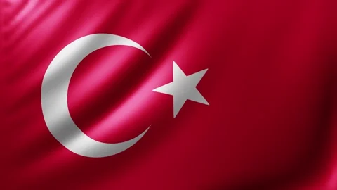 Turkish flag Video stock 326318518