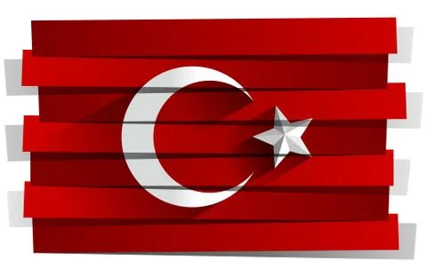 Turkish Flag Stock Illustration