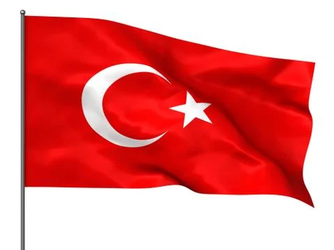 Turkish flag Stock Illustration
