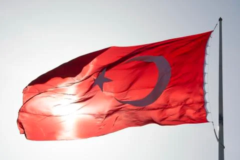 Turkish flag Stock Photos