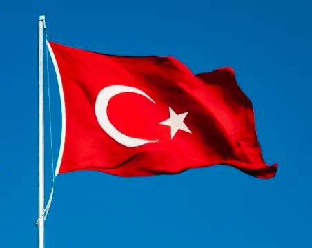 Turkish flag Stock Photos