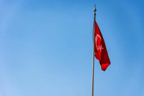 The turkish flag Stock Photos