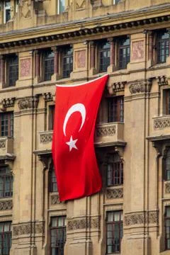 Turkish flag Stock Photos