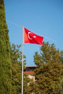 Turkish flag Stock Photos