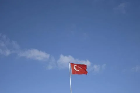 Turkish flag Stock Photos