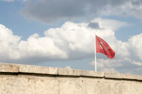 Turkish Flag at Urfa Stock Photos