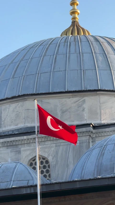 Turkish flag waving in the wind Vídeos de archivo 310679411