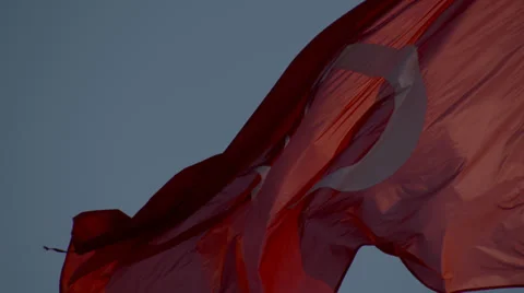 Turkish Flag(2) Stock Footage 32447512