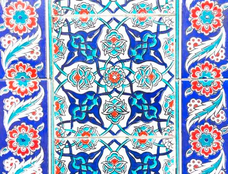 Turkish floral ornament Stock Photos