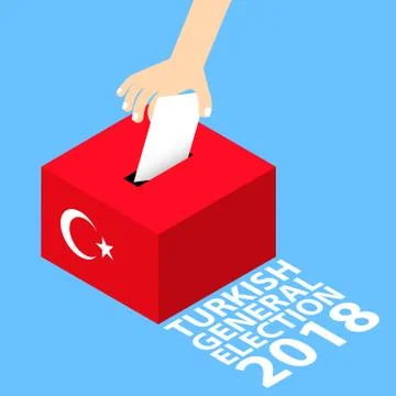 Turkish General Elections 2018 Stock Illustration