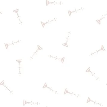 Turkish hookah glyph seamless pattern Stock Illustration