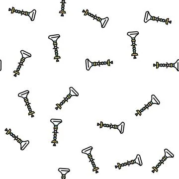 Turkish hookah vector seamless pattern Stock Illustration