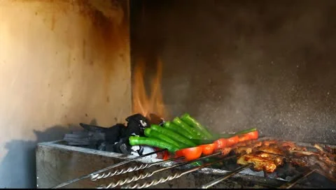Turkish kebab Stock Footage 10716006