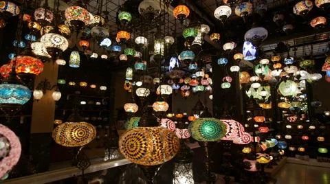 Turkish lamps Stock Footage 41041790
