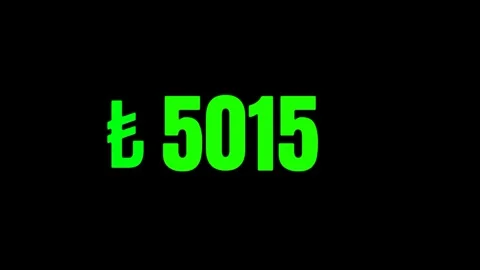 Turkish Lira Countdown Animation Decreasing from 10000 to 1 in 4K 库存影片 326669206
