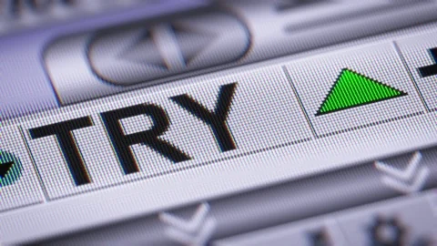 Turkish lira. Up. Looping. Stock Footage 73371135