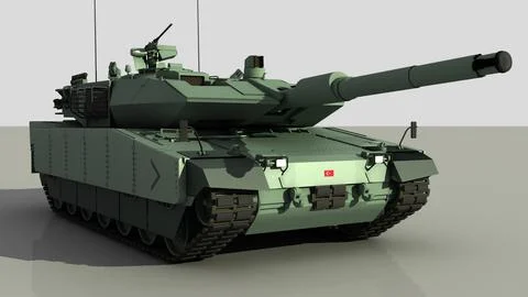 Turkish main battle tank ALTAY 3D Model