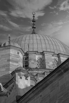 Turkish Mosque surface gradients at Sundown. Stock Photos