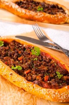 Turkish pides Stock Photos