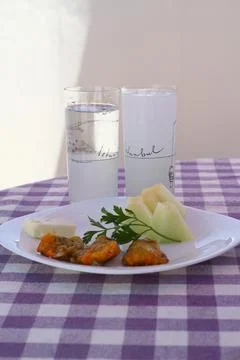 Turkish raki concept. Stock Photos