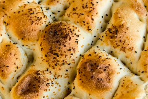 Turkish Ramadan Bread Background Stock Photos