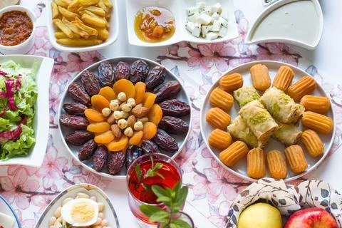 Turkish Ramadan Table Foto stock