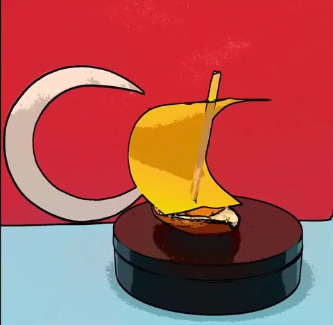 Turkish sailing ship Stock-Footage 335075040
