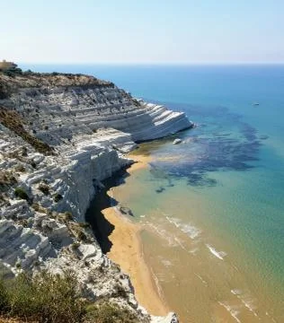 The Turkish scale of Agrigento Foto stock