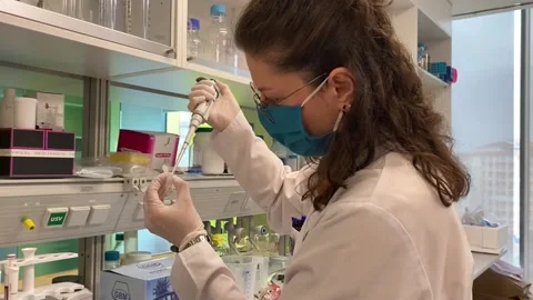 Turkish scientists develop Covid tests with mouthwash, TURQUIA, TR - 19 Oct 2020 스톡 동영상 203976548