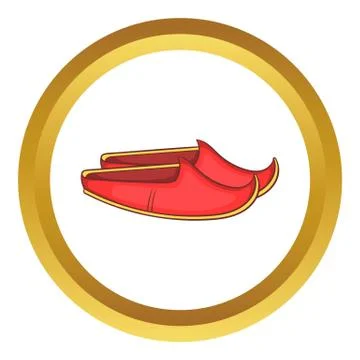 Turkish shoes vector icon Stock Illustration