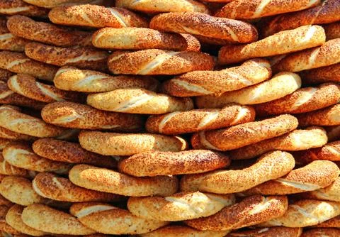Turkish simit Stock-Fotos