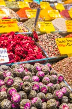Turkish spices Stockfoto's
