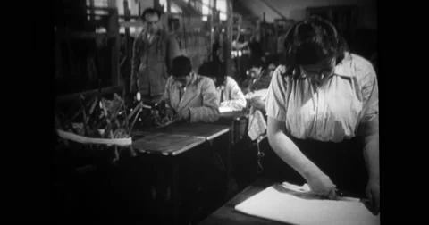 Turkish students learning sewing in classroom Stock Footage 43500654