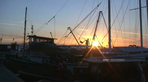 Turkish sunset Stock Footage 77704