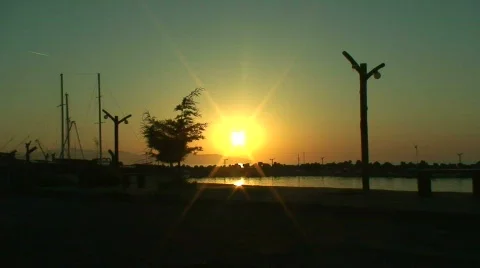 Turkish sunset Video stock 78188