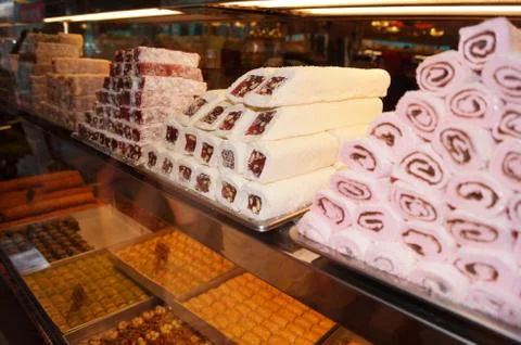 Turkish sweets Stock Photos