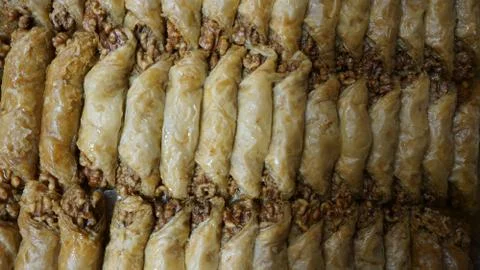 Turkish sweets picture Stock Photos