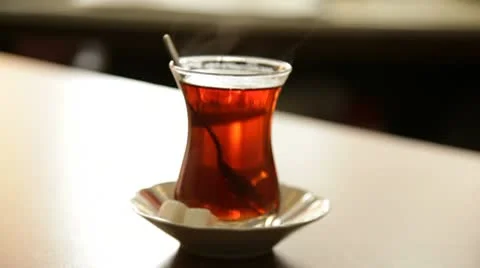 Turkish Tea 2 Stock Footage 10736223