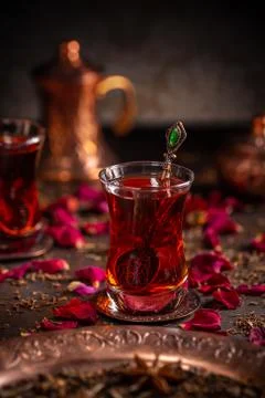 Turkish tea concept Stock Photos