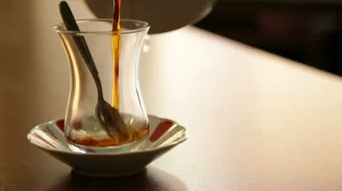 Turkish Tea Stock Footage 10728339