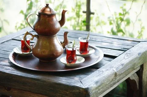 Turkish Tea Stock Photos