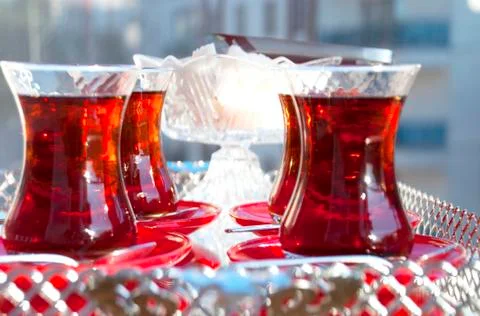 Turkish tea. Stock Photos