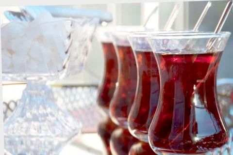 Turkish tea. Stock Photos