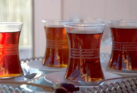 Turkish tea. Stock Photos