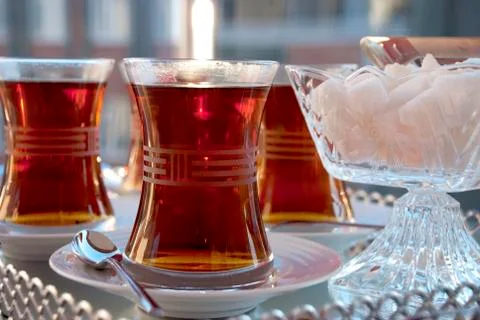 Turkish tea. Stock Photos