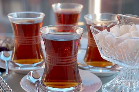 Turkish tea. Stock Photos