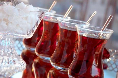 Turkish tea. Stock Photos