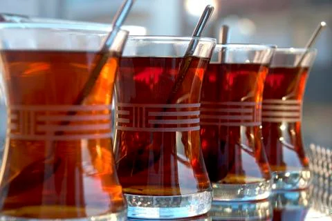 Turkish tea. Foto stock