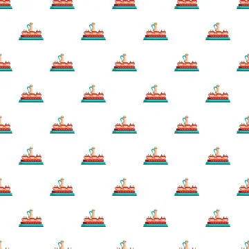 Turkish tea set seamless pattern for cultural design Stock Illustration